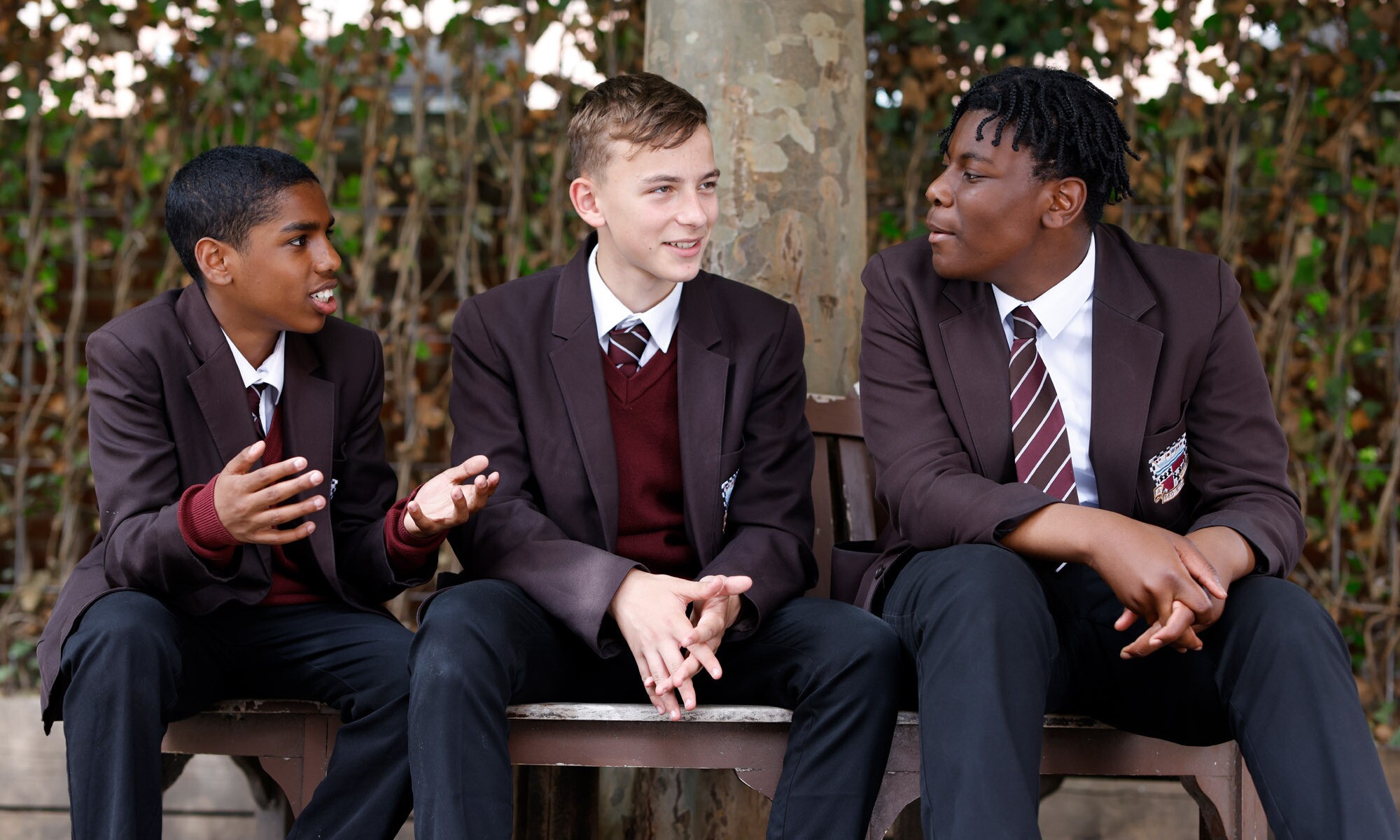 Addey & Stanhope School Students in the School Grounds Image 155